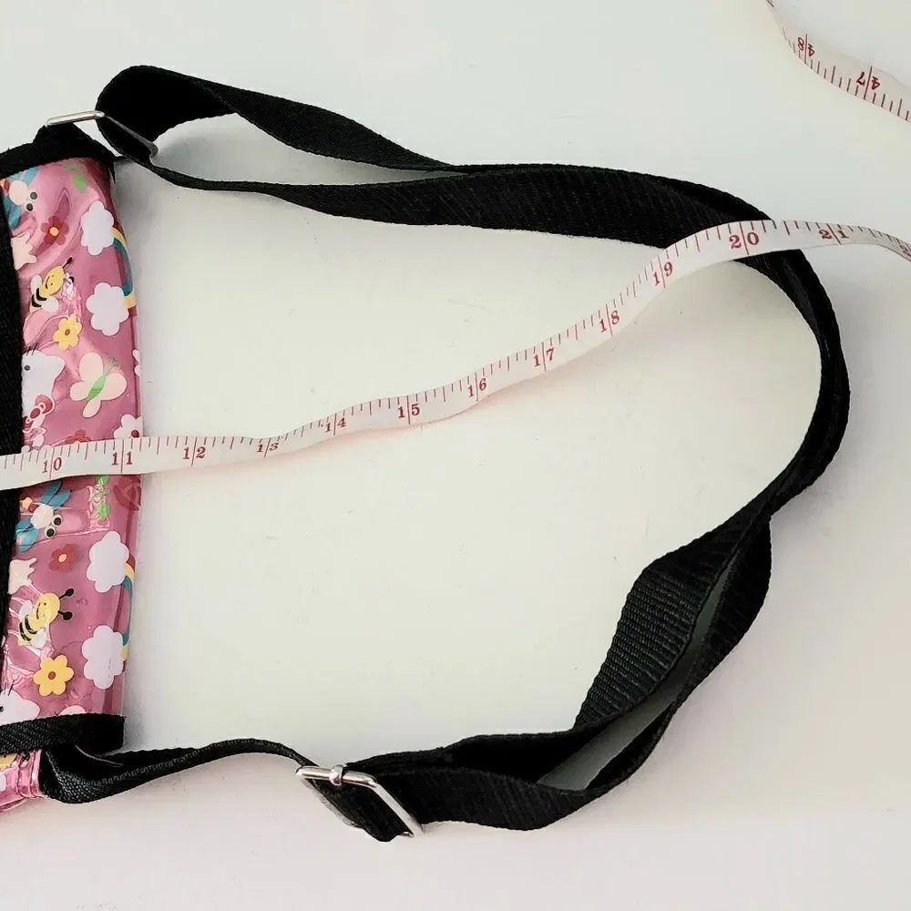 Hello Kitty Sanrio Girls Crossbody Messenger Bag Pink Rainbow Kitty